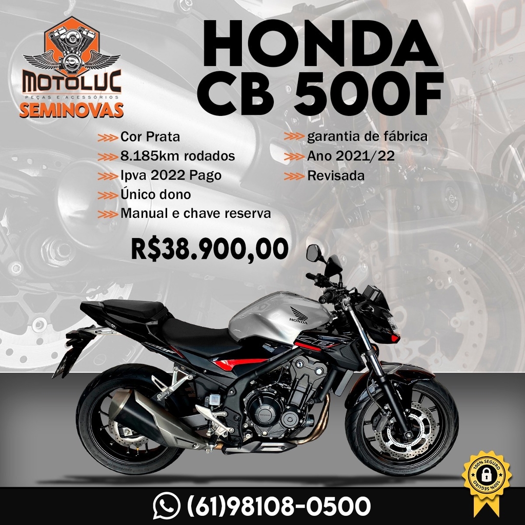 HONDA CB 500F 2021/PREÇO 
