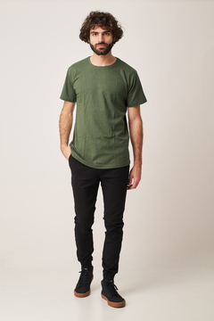 Remera Basic R Verde militar - Custore