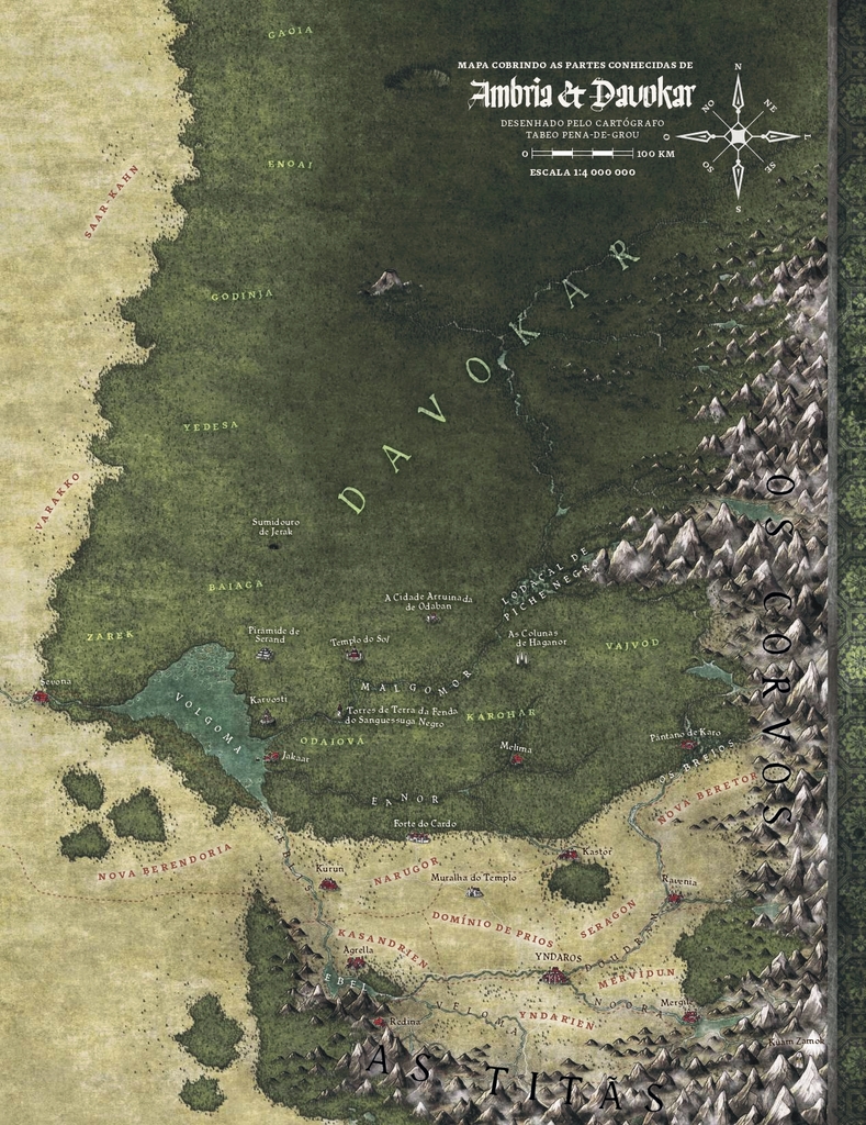 Mapa de Tecido - Shadowrun Sexto Mundo RPG