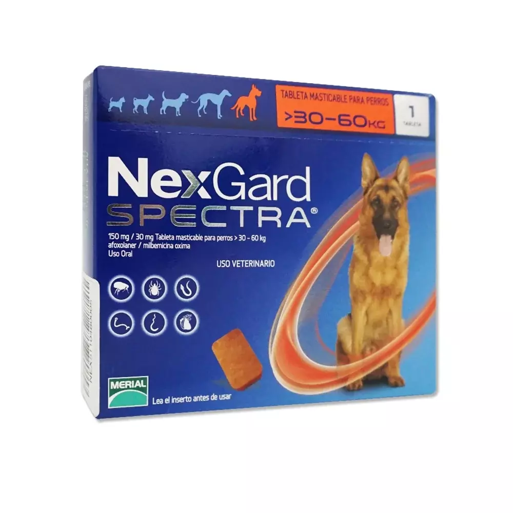 NEXGARD SPECTRA XL 30.1 60 KG URBAN VET MEX
