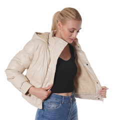 Campera Puffer Cuerina - comprar online