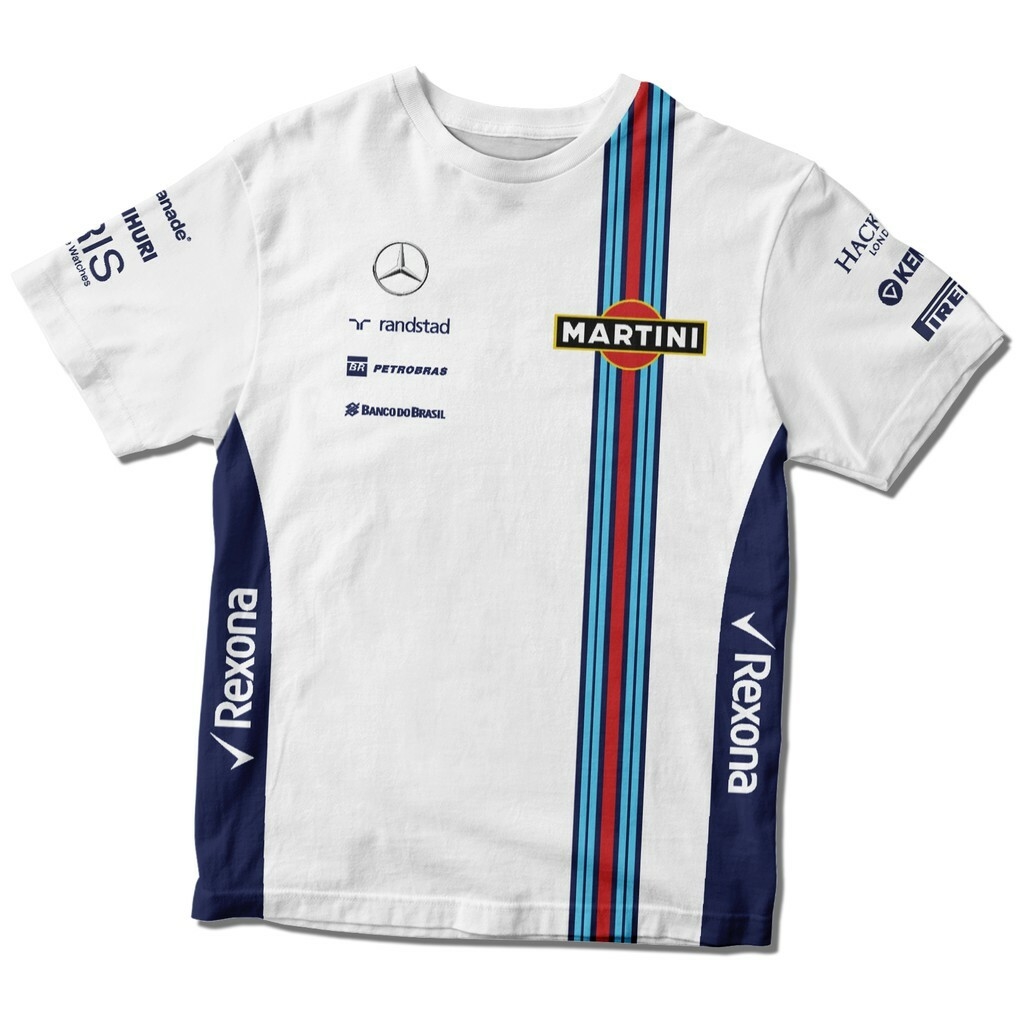 Camiseta F1 Retrô - Williams Martini 2014