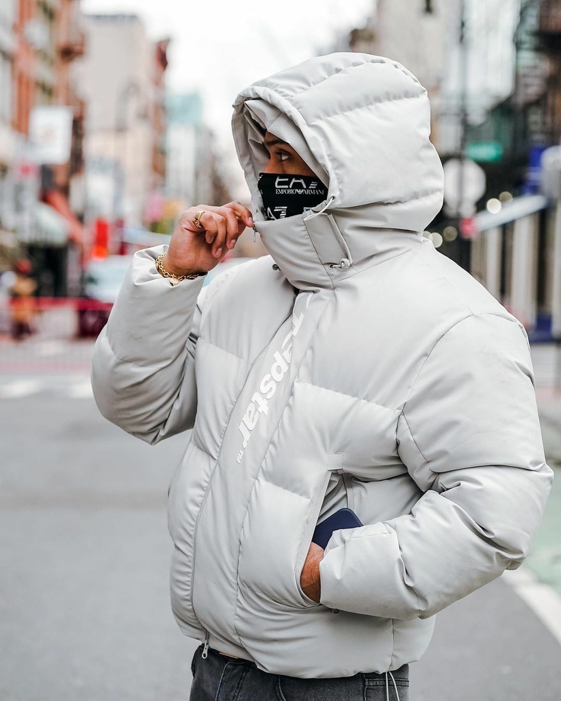 Technical puffer sales jacket