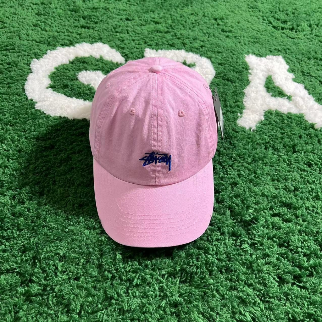 Stussy pink cheap strapback baseball hat