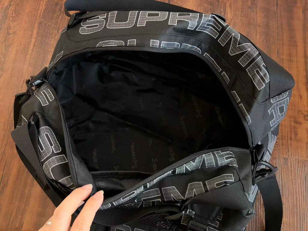 Supreme stone island duffle on sale bag