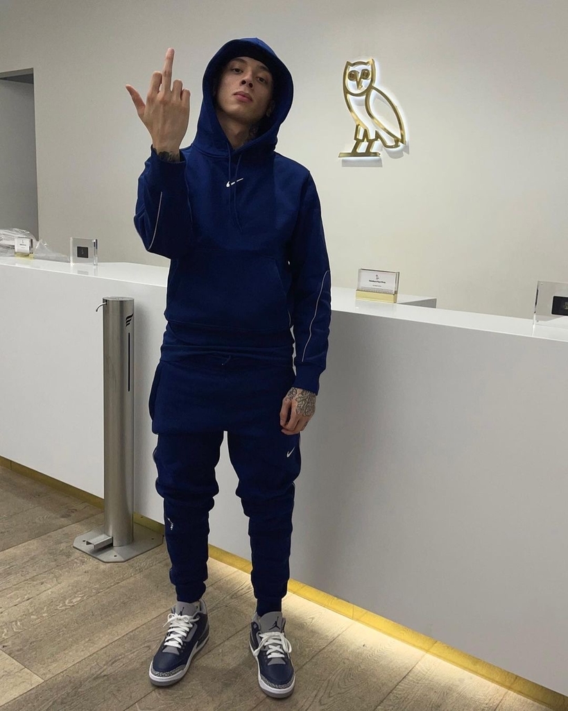 1 Set Men Hoodie Pants Solid Color Tracksuit Jogger Suit Autumn Loose Sweatshirt  Sweatpants Set Male