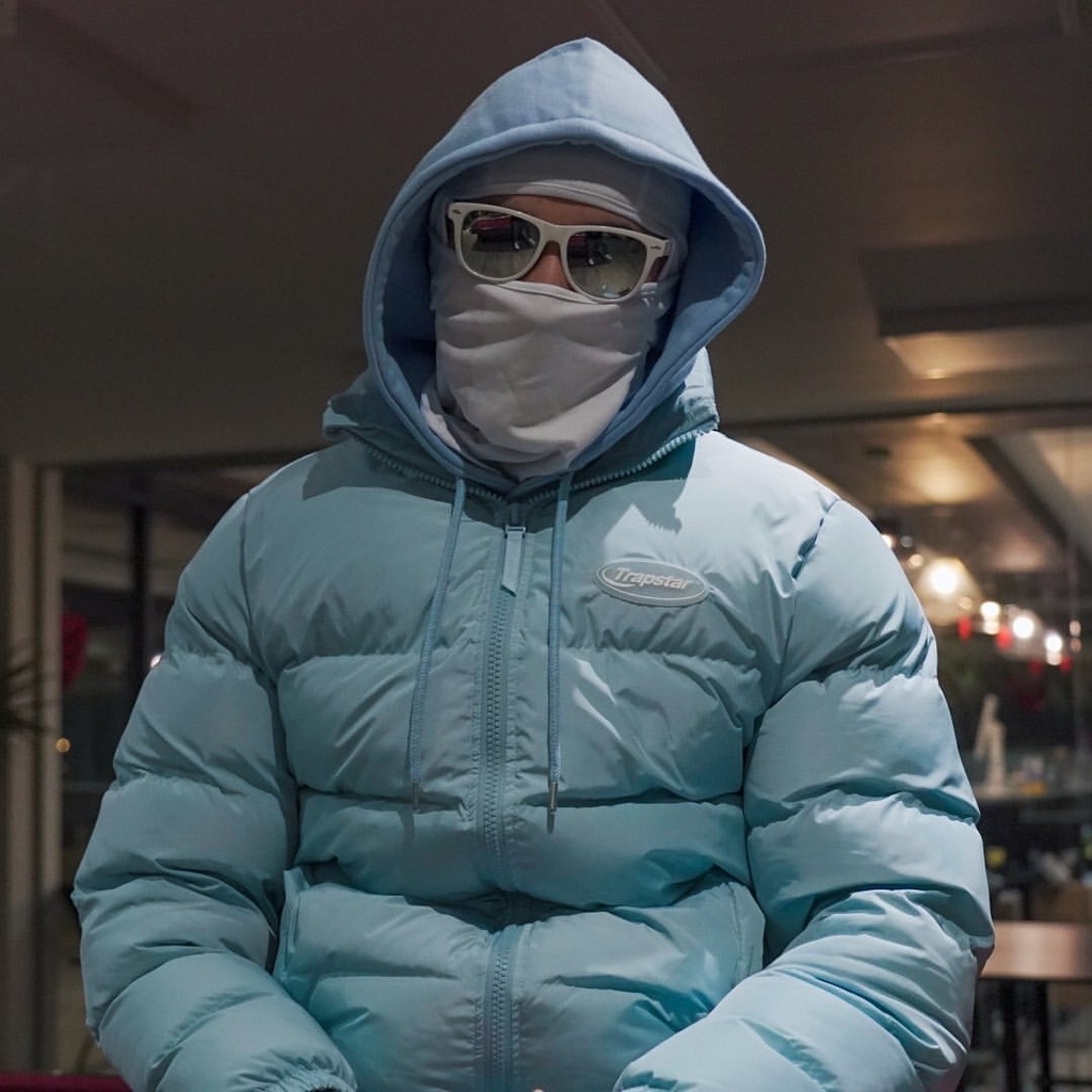 Elevation of Style: Hyperdrive Puffer Jacket - Ice Blue by TRAPSTAR