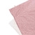 Capa de edredom cor de rosa com detalhes em branco