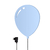 Luminária de parede em formato de balão na cor azul claro