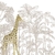 Painel de Parede Sketch com Girafa - comprar online