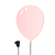 Luminária de parede em formato de balão na cor rosa