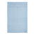 Lençol de cobrir tamanho solteiro na cor azul claro com detalhes em branco