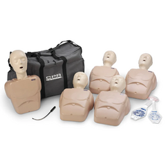 Conjunto com 5 Manequim de treinamento e prática CPR Prompt® Adulto/Infantil - TPAK 100 Bege