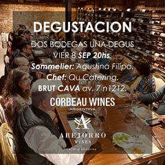 08/09/23 DEGUSTACION CORBEAU & ABEJORRO WINES