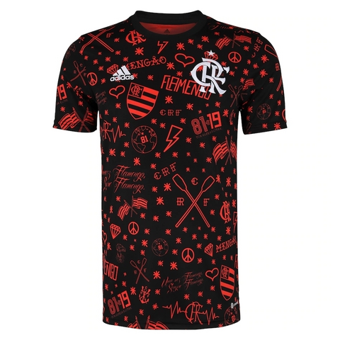 Camisa Oficial do Flamengo Treino Vermelha Adidas 2022/2023