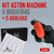 Kit Tatuagem Tattoo 5 Biqueiras Bico + 5 Agulhas RM MG RL RS Traço Pintura