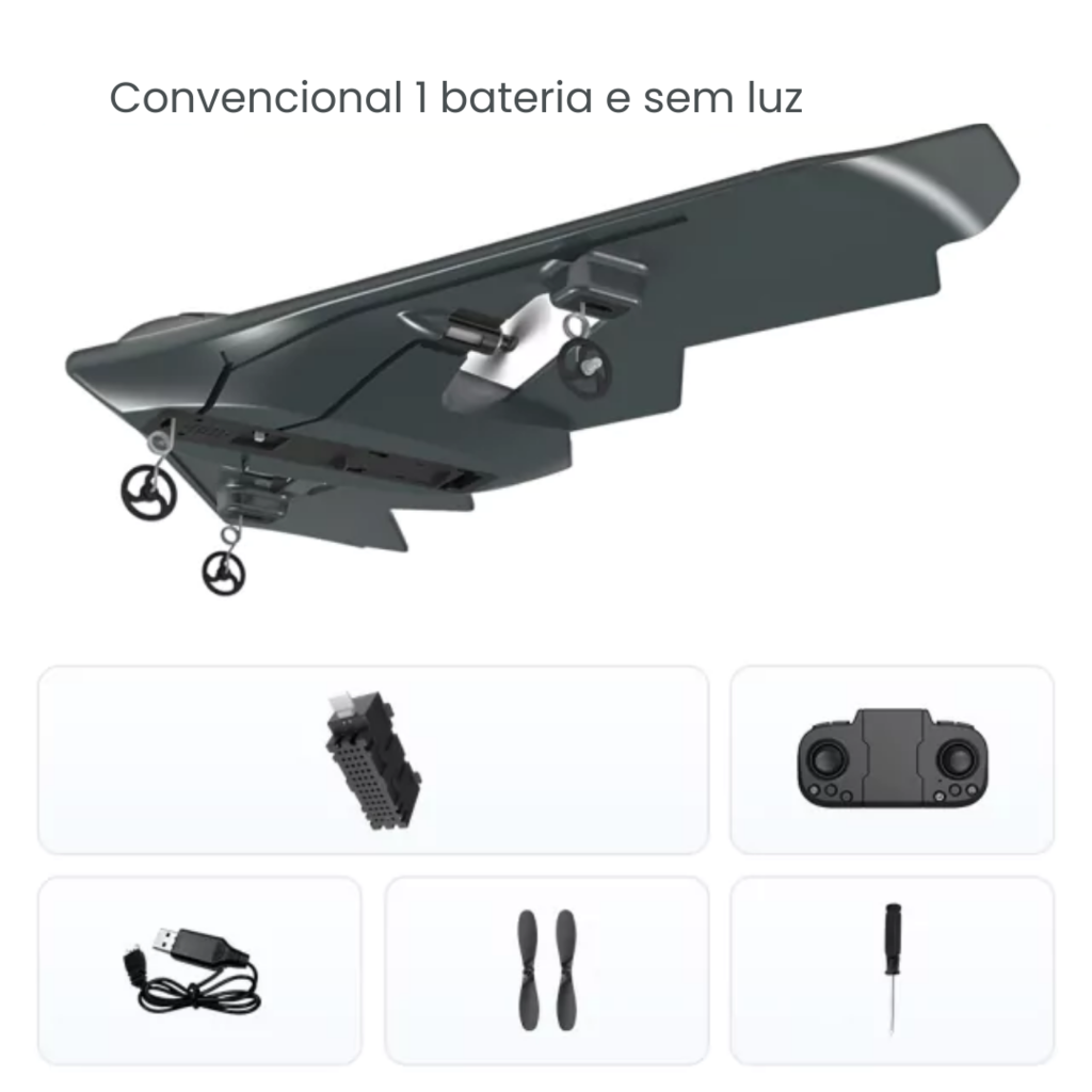 Avião + Controle Remoto - 80cm – Réplicas Coleção