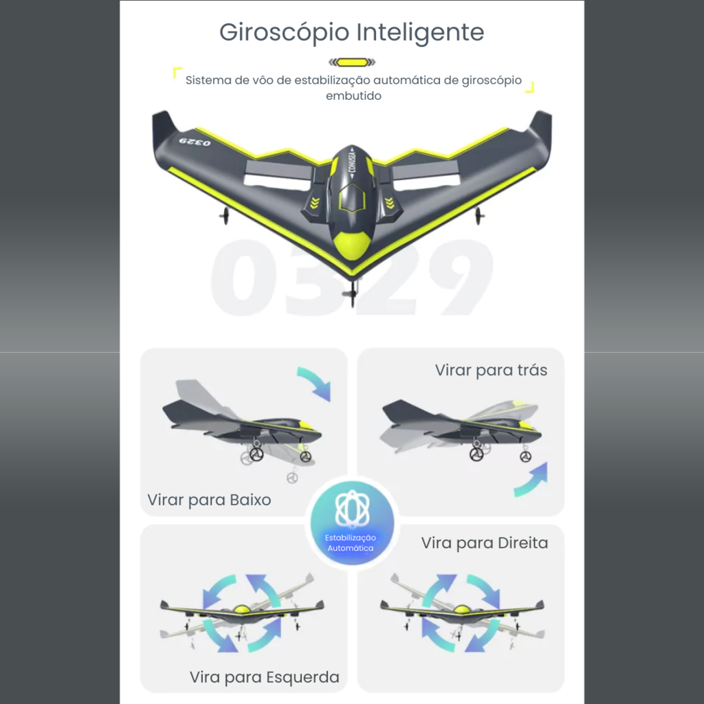 Avião controle remoto gigante