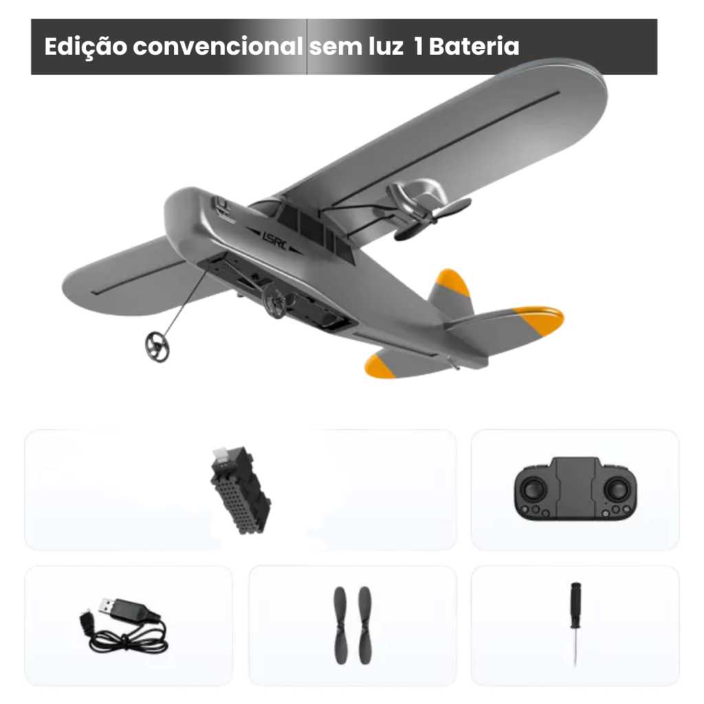 Avião de controle remoto  Aviões RC para Adultos - Avião RC Avião