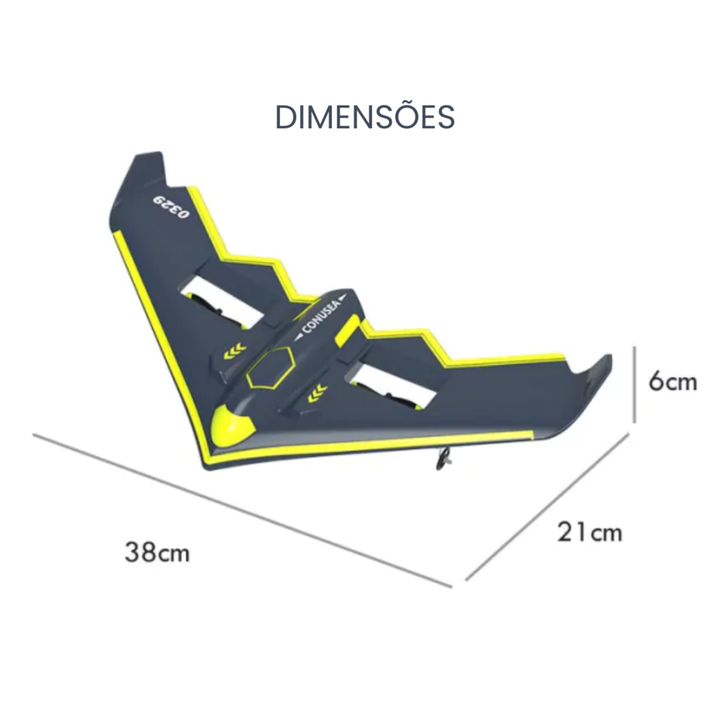 Avião + Controle Remoto - 80cm – Réplicas Coleção