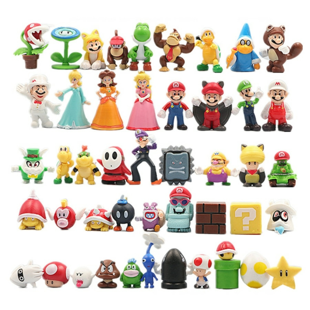 Coleção Super Mário Bros - 6 peças - Brinca Mundo Loja de Brinquedos