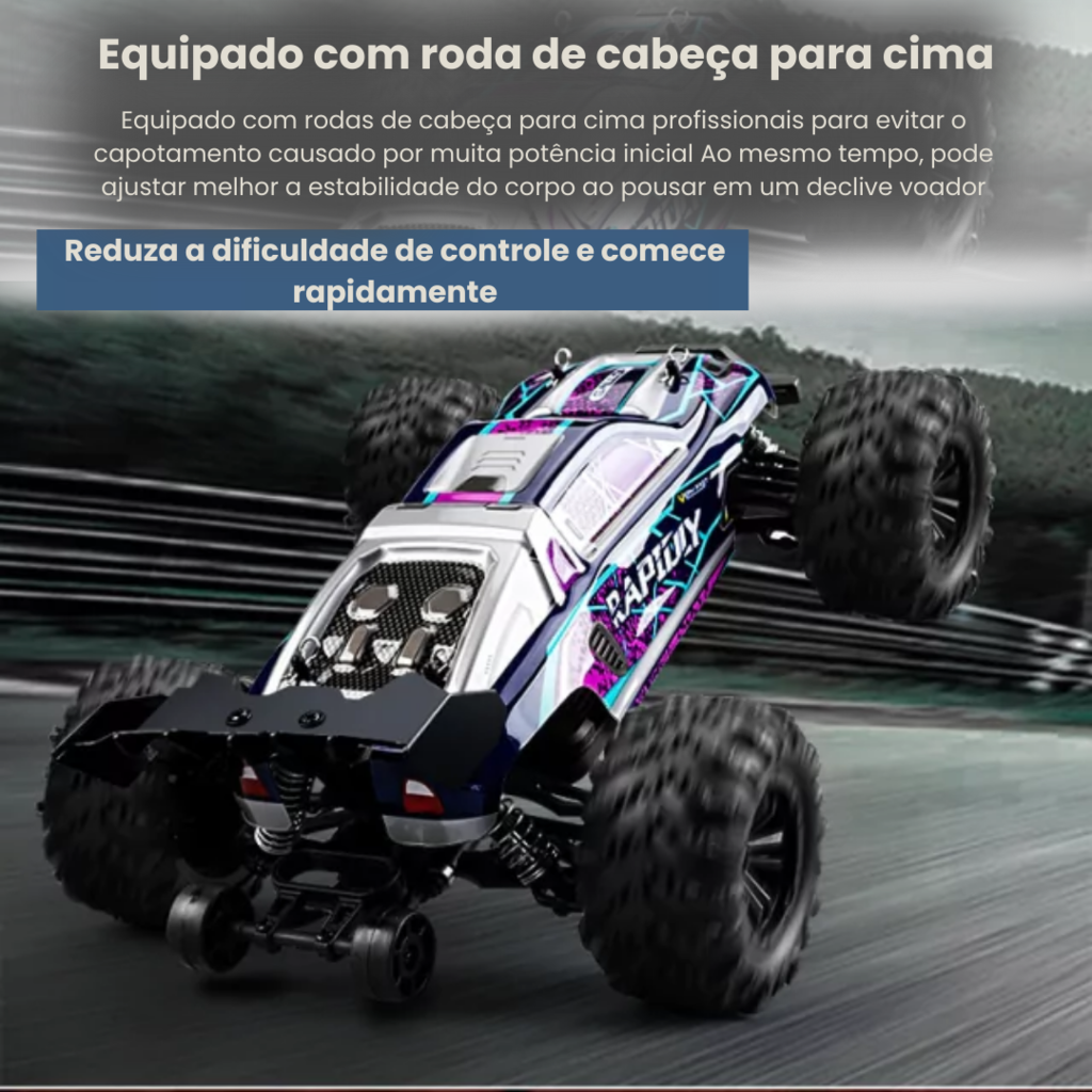 Carrinho De Controle Remoto Off-Road Resistente