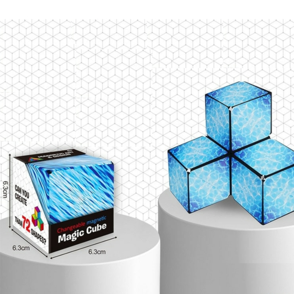 Cubo Mágico Magnético Anti-Estresse - Melhore sua interação com