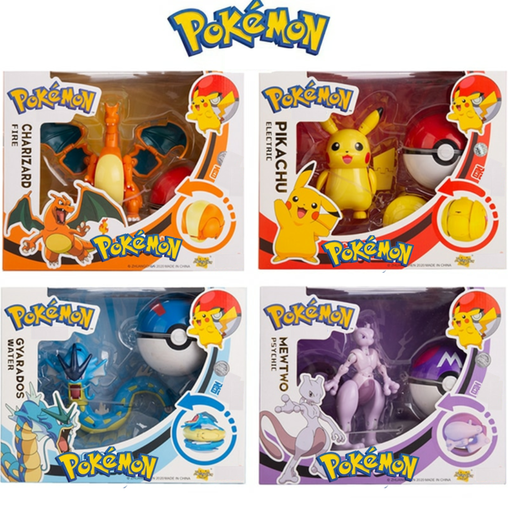 Conjunto de blocos de construção pokémon para crianças, conjunto de blocos  de construção do anime pokémon para casa do pikachu