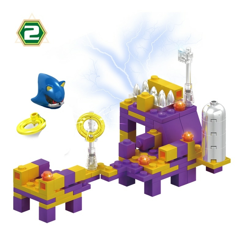 Boneco Lego Sonic Blocos Montar