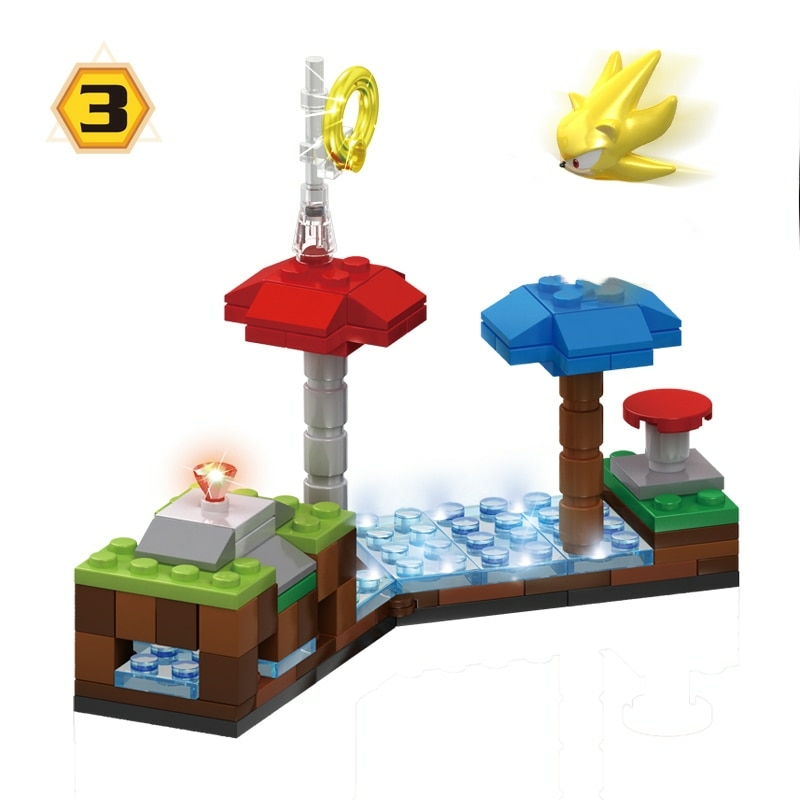 Sonic The Hedgehog NO BRASIL / Boneco Tipo LEGO / Kit Miniatura