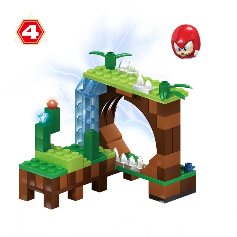 Boneco Lego Sonic Blocos Montar