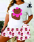 Conjunto de Pijama - Gatinha Flor Pink - comprar online