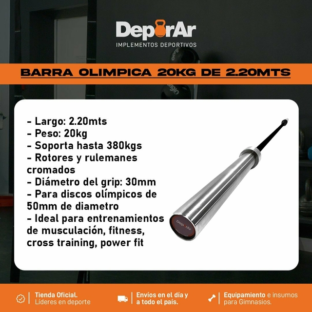 Discos olímpicos de pesas 20kg para musculación