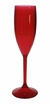 Taça Champanhe 180ml Vermelha Translúcida