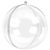 Esfera Acrílica 6,5cm PREMIUM Transparente Bola De Natal Pacote com 10 Unidades