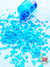 Glitter Estrelinhas Pote 2g Azul Neon