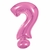 Balão Metalizado Pink - Interrogação - 16" 40cm