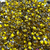 Chaton para Colagem Oval Sextavado - 10x14mm - Pacote com 25g - Cor: Amarelo Canário