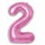 Balão Metalizado Pink - Número 2 - 16" 40cm