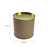 Tubo Lata Tampa Metalizada Dourada 12x12,5cm (Para Caneca Porcelana) na internet