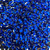 Chaton para Colagem Oval Sextavado - 10x14mm - Pacote com 25g - Cor: Azul Escuro