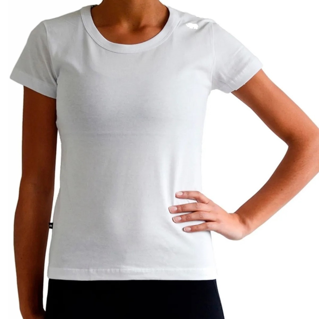 Remeras blancas de algodon mujer sale