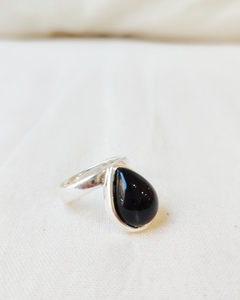 Anillo Obsidiana gota - comprar online