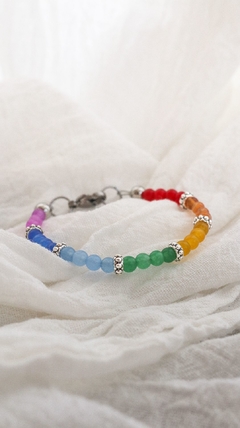 -SALE- Pulsera Agata Chakras colores