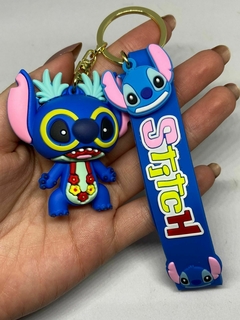 Chaveiro 3D emborrachado LITLE STITCH - GRANDE - loja online