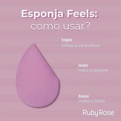 Esponja de Maquiagem Soft Blender Ruby Rose - comprar online