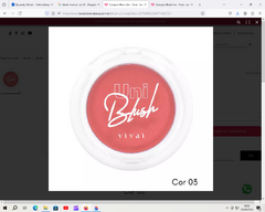 Blush Uni Vivai - Alta Cobertura - Valor Unitário - Bycandy Oficial