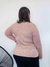 Sueter de botão tricot rosa - comprar online