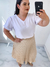Blusa manga princesa decote v plus size duna branco na internet