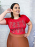 T-shirt Plus Size G'est Lavie vermelha G1